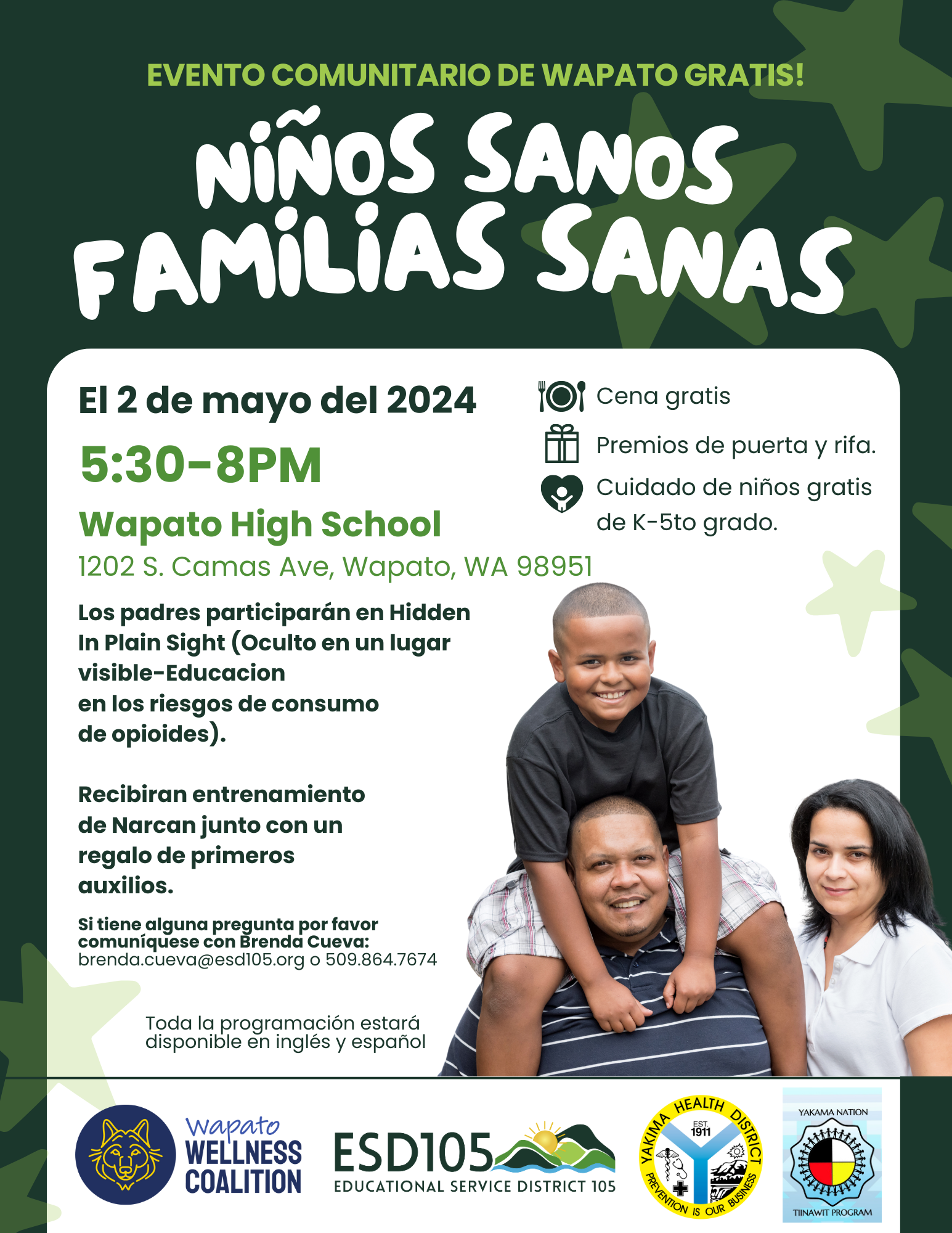healthy youth, healthy families spanish language flyer